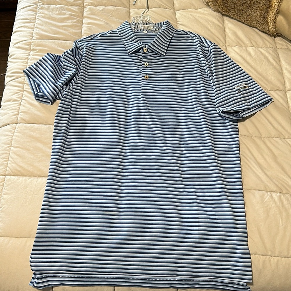 Men’s Peter Millar golf shirt size medium - Indian Hills - Brand new